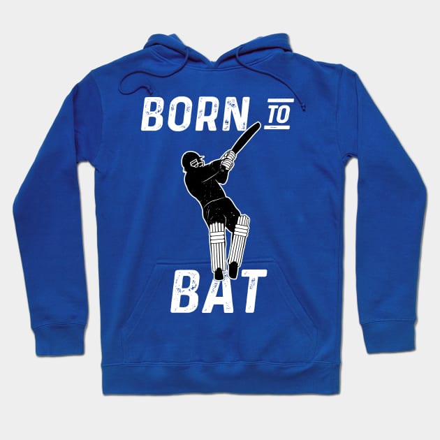 Cricket Player Batsman Born To Bat Cricket Fan Hoodie by atomguy